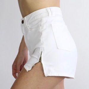 American Apparel High Rise Denim Shorts